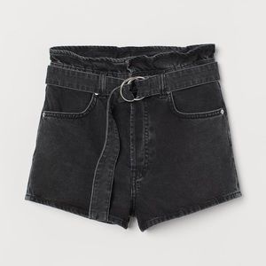 H&M Paper Bag Denim Shorts